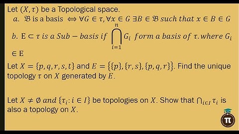 Lecture 3: Basis and Sub-basis of a Topological Space . || All Inclusive