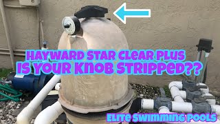 How to Replace your broken Hayward Star Clear Plus Filter Knob.