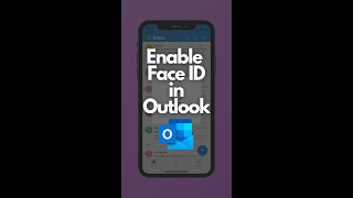 Enable Face ID  - Outlook mobile app screenshot 4