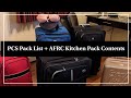 PCS Packing List and &quot;Kitchen Pack&quot; Loan Locker from M&amp;FRC