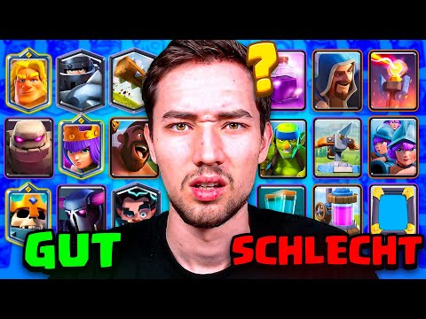 ALLE 106 KARTEN in Clash Royale bewerten! ?