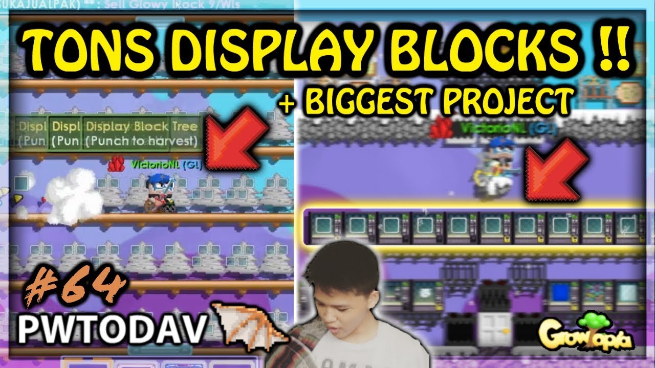 HARVESTING 18.000 DISPLAY BLOCK TREES  + GET TONS DISPLAY BLOCKS !! 😱🔥|PWTODAV #64 - Growtopia