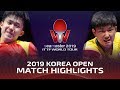 Wang Chuqin vs Tomokazu Harimoto | 2019 ITTF Korea Open Highlights (1/4)