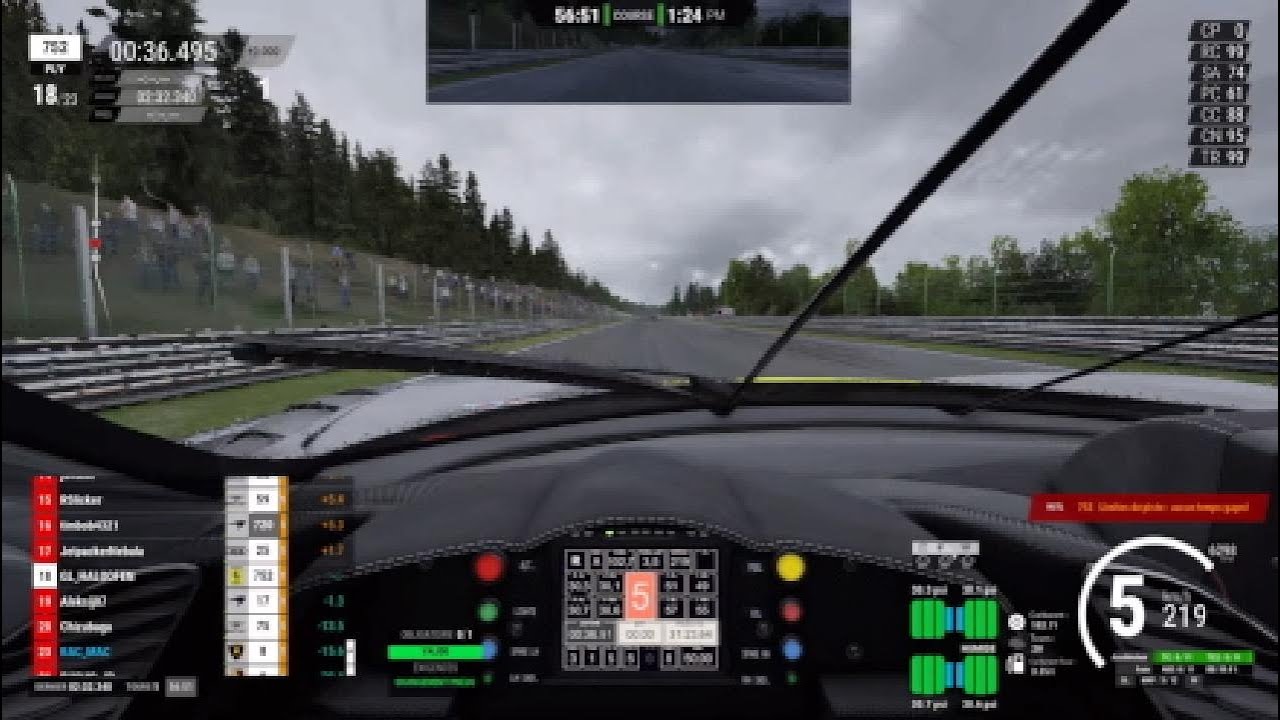 AOR PS5 Tier 1 Spa Wet crashes