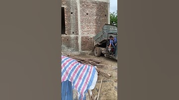 công nông ba bánh chở hai khối cát siêu khỏe đổ ben#côngnông #