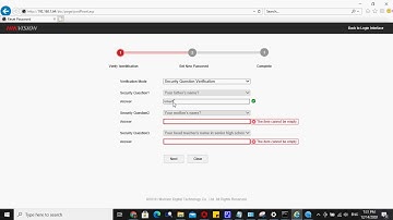CCTV HIKVISION RESET PASSWORD USING SECURITY QUESTION