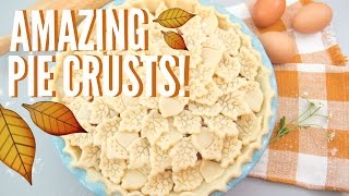 3 Amazing Pie Crusts Designs! (Braided, Leaves, and Floral Crusts)