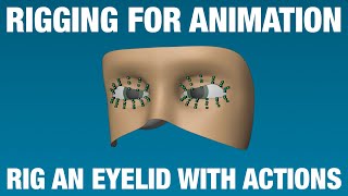 Eyelid Rig - Action Constraint | Blender Rigging For Animation