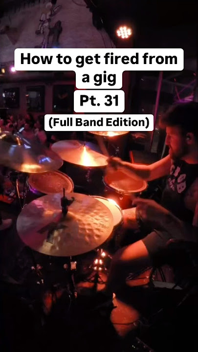How to get fired from a gig Pt. 31 #drums #drummer #band #live #fail #prank
