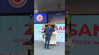 TBMM'de 23 Nisan'a özel gerçek jet motoru şovu #23nisan #tbmm