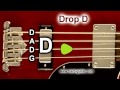 Drop D Bass Guitar Tuner (D A D G) Tuning for 4 Strings