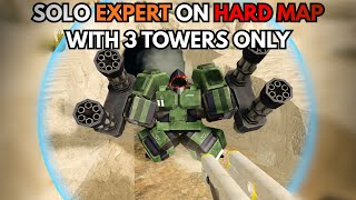 TDX | SOLO  EXPERT Triumph on a Hard map with 3 TOWERS