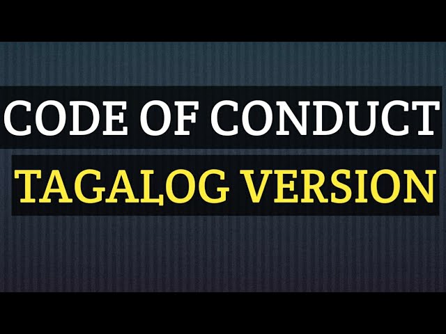 Code Of Conduct alog Version By Romeo Oscar Phil Youtube