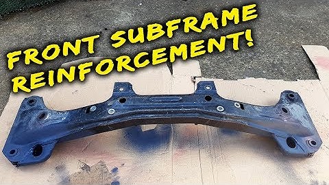 BMW E36 FRONT SUBFRAME REINFORCEMENT Plate Install Process