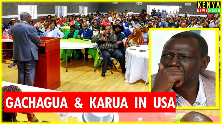 Kenyans in USA declare support for Gachagua & Martha Karua 2027
