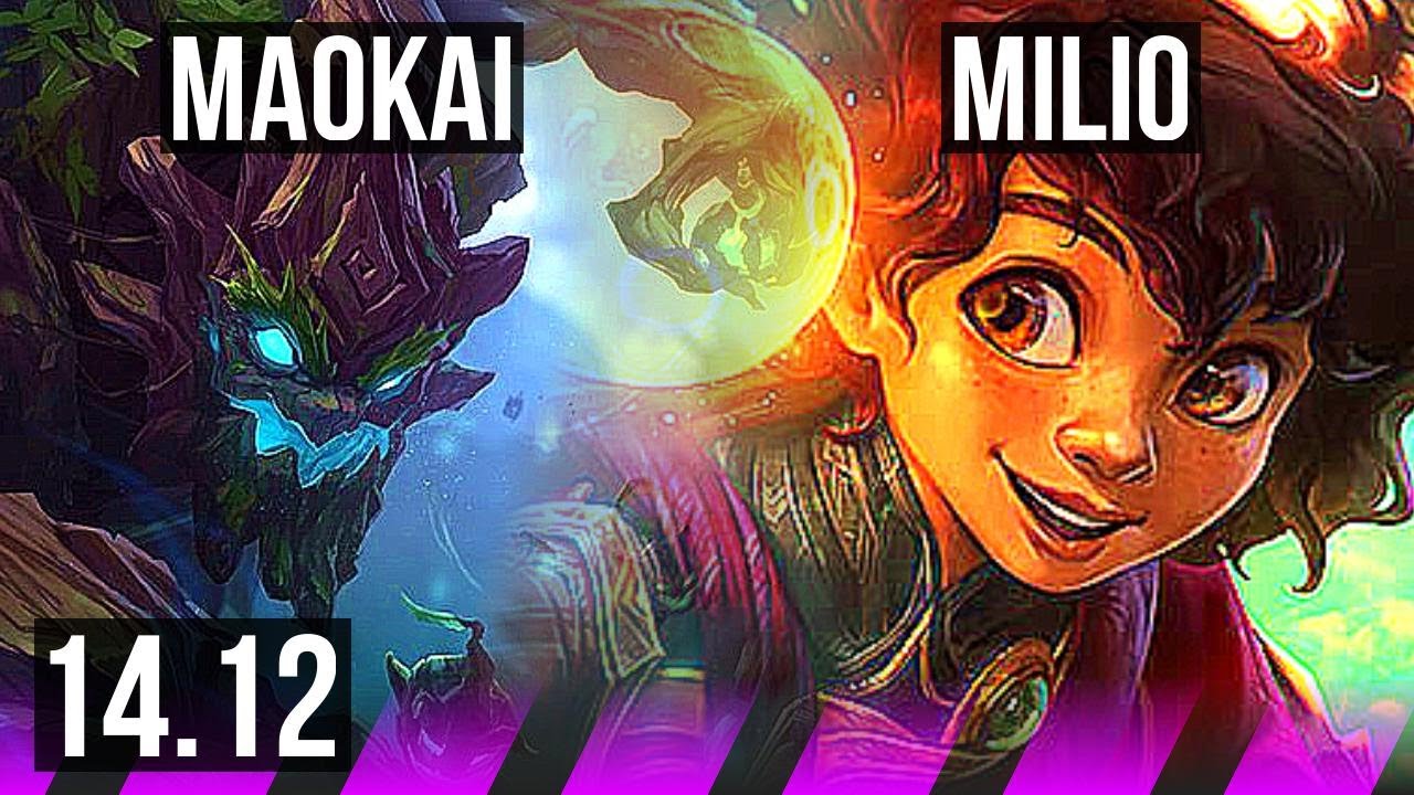 MAOKAI & Ashe vs MILIO & Zeri (SUP) | Rank 8 Maokai, 1/3/14 | NA Challenger | 14.12