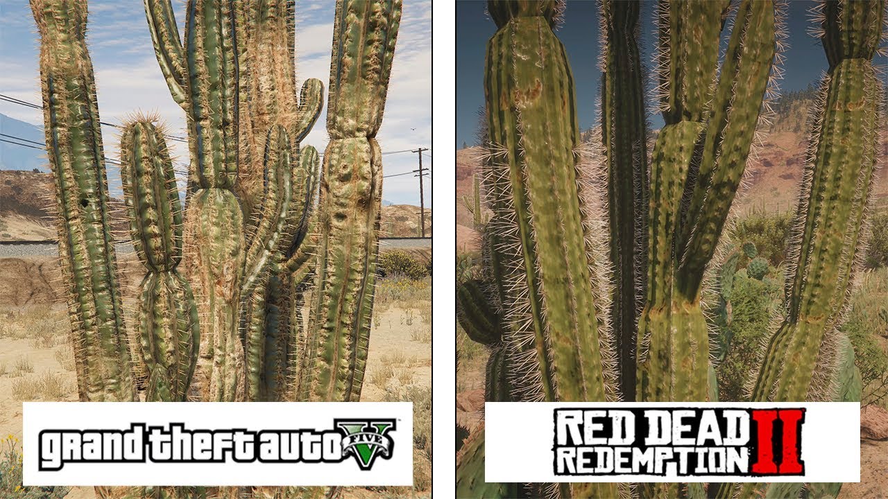 RDR 2 (ONE X) vs GTA V (PC Ultra)