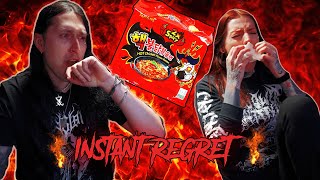 🔥I CHALLENGE THE NORWEGIAN GF TO A SPICY NOODLES DINNER! 🔥