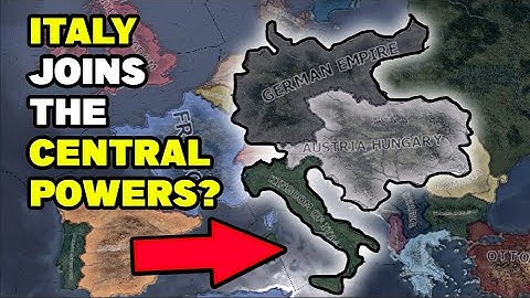 WHAT IF ITALY JOINED THE CENTRAL POWERS IN WW1 I Hoi4 Timelapse