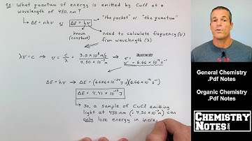 S7E2 - The Wave-Particle Duality of Light and Matter; Energy, Frequency, and Wavelength Problems.