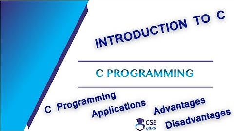 Introduction to C | Introduction to Programming | Lec 1 | C Programming