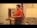 Toastmaster chris fodor gives his get to the point speech