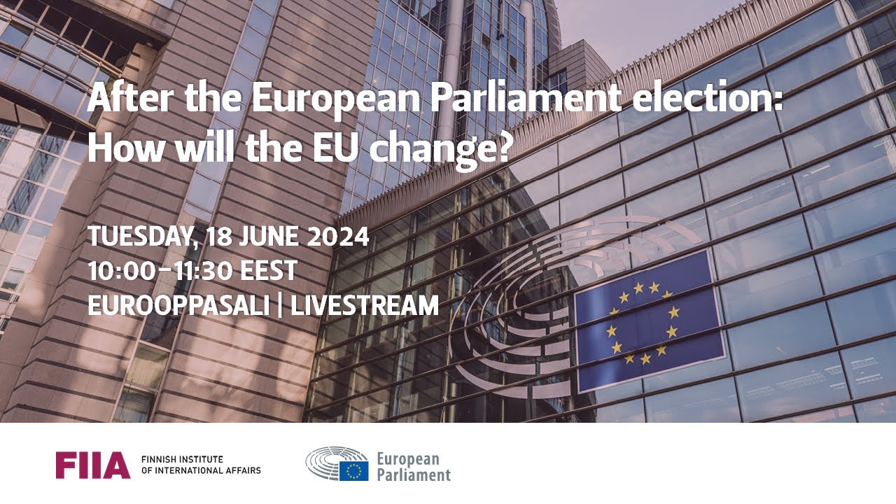 After the European Parliament election: How will the EU change? - YouTube