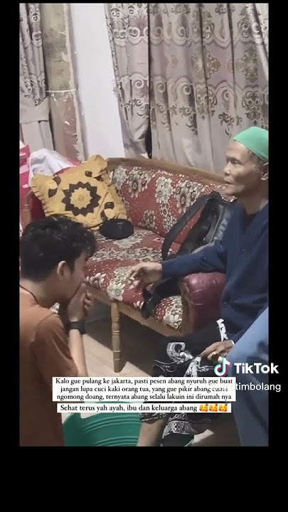 Terharu lihat Tri suaka basuhi kaki kedua orang tua nya #trisuaka #nabilamaharani #viral #nanonano