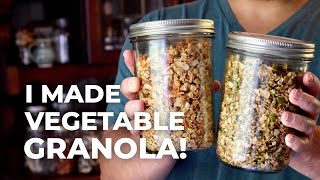 High Fiber GRANOLA with VEGETABLES!
