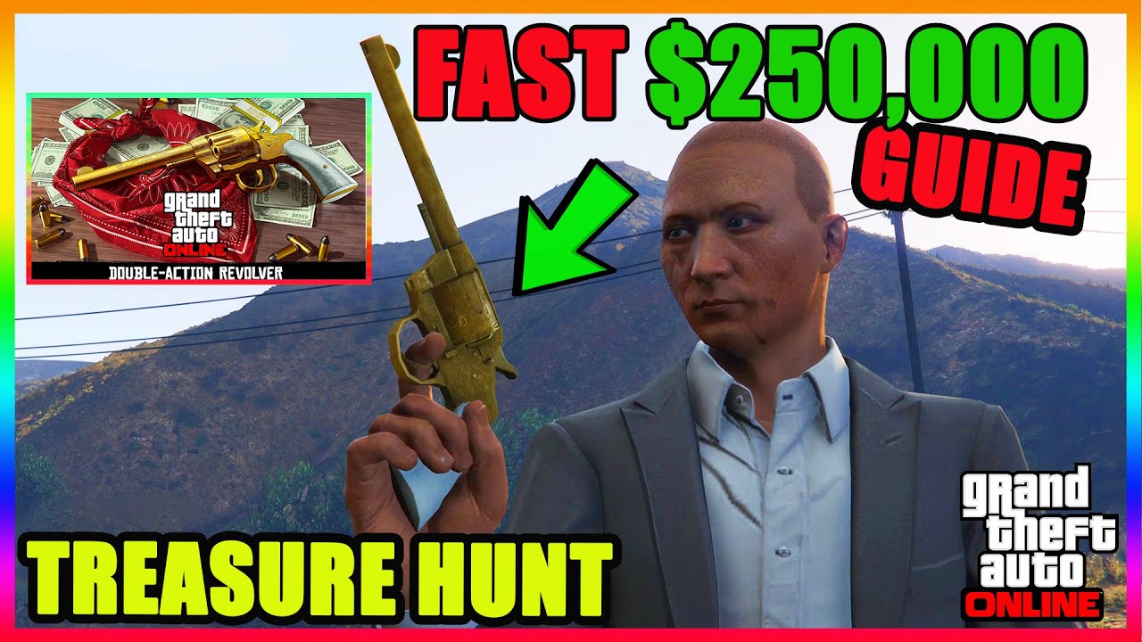 🔥 GTA 5 Online Treasure Hunt Gold Double Action Revolver Challenge