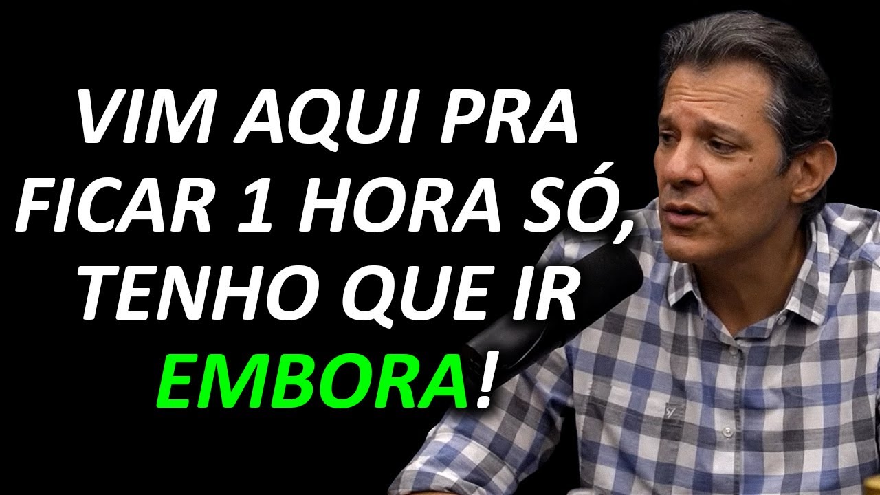 HADDAD QUERENDO IR EMBORA DO FLOW!