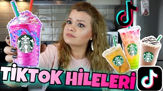 TİKTOK STARBUCKS İÇECEK HİLELERİNİ TEST ETTİM # 2 !! [ Viral TikTok Life Hacks ]