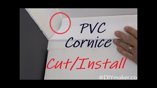 Polystyrene Cornice Installation/Cutting  Easy Practical Guide