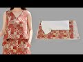 ✂️ easy cut and sew high low v-neck tank top | step by step sewing tutorial for beginners