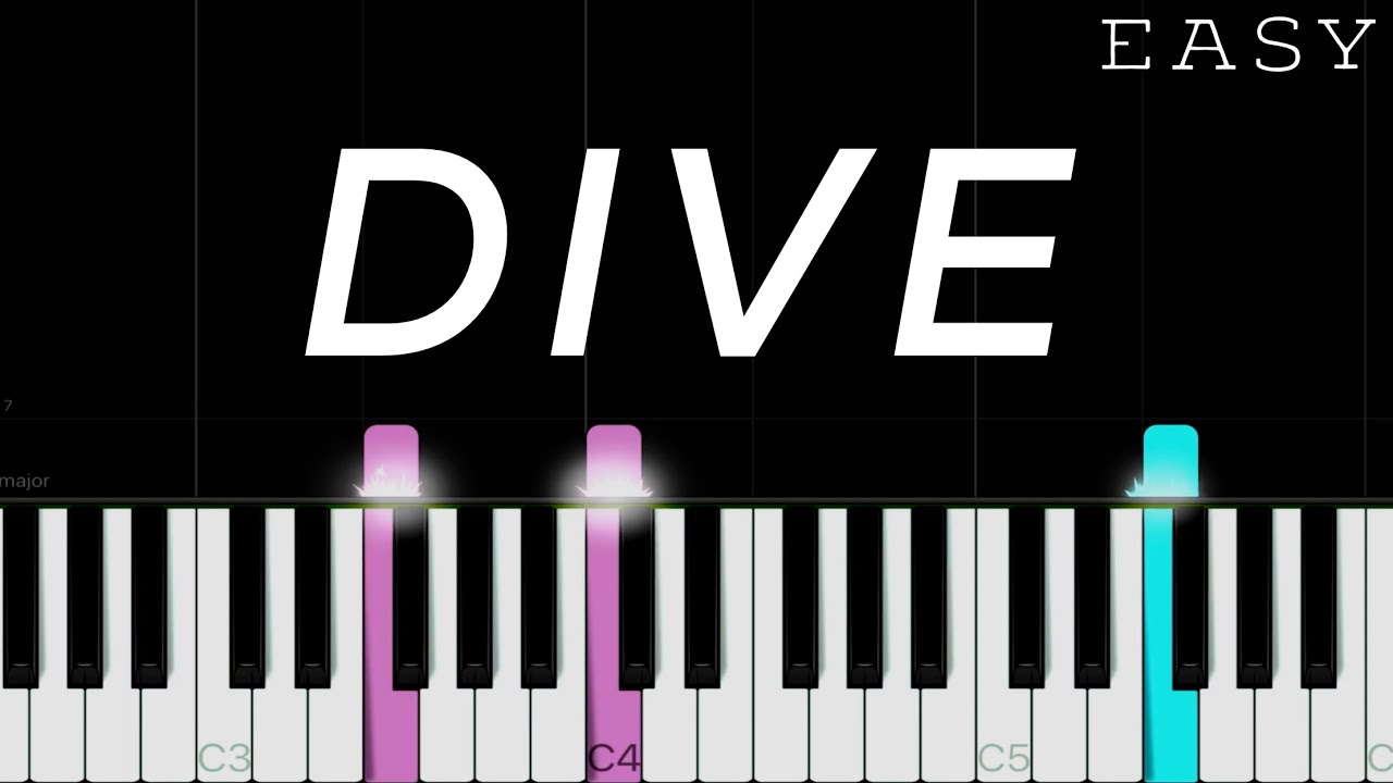 Ed Sheeran Dive EASY Piano Tutorial YouTube