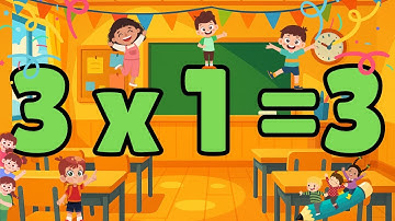 3 Times Table Song for Kids 🎵 | Learn Multiplication with Fun & Repetition | BrightKids Academy