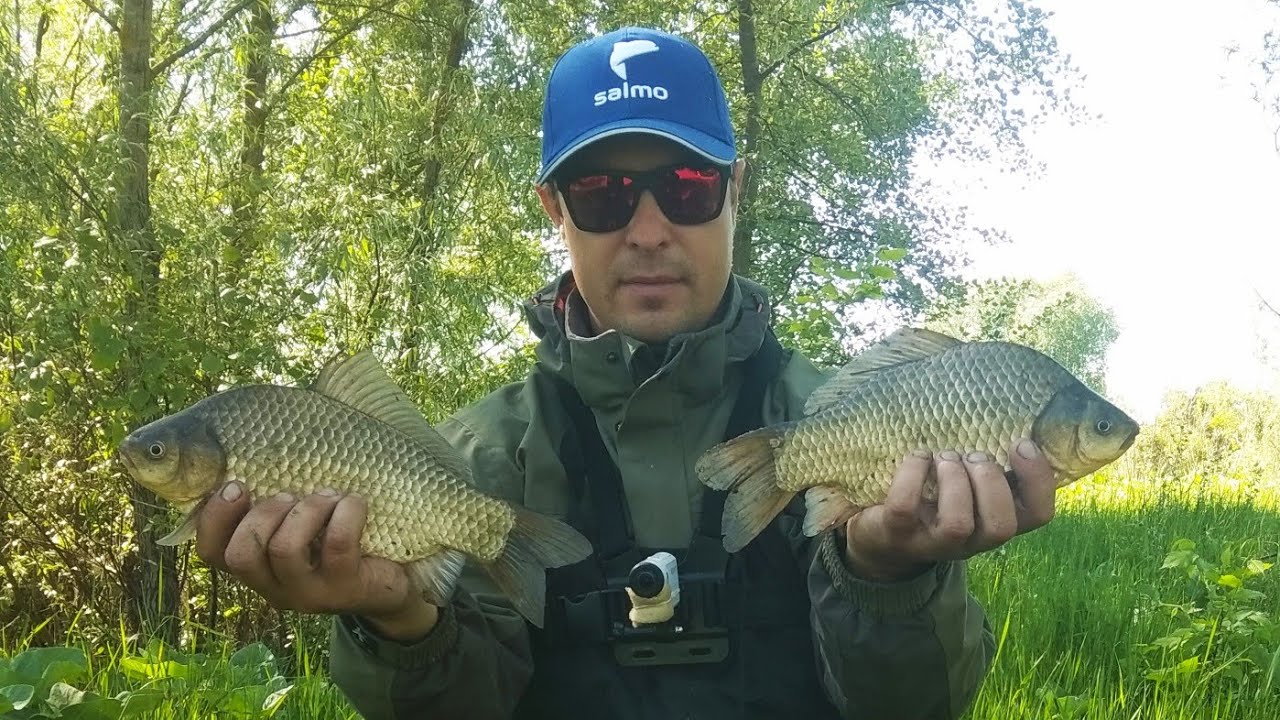 Ловля Крупного Карася на Фидер. Рыбалка на реке весной