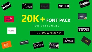 20K+ FREE Fonts Pack 🔥 | How to Download & Install Fonts on Windows [2025 Urdu Tutorial]
