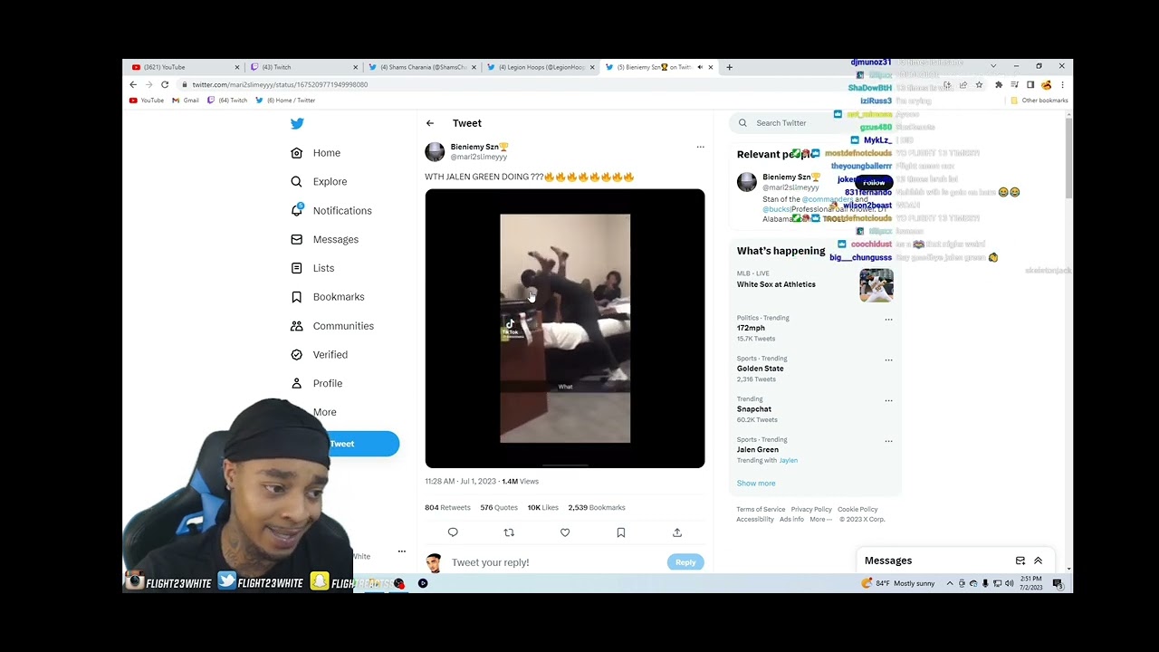 FlightReacts to JALEN GREEN LEAKED VIDEO - YouTube