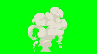 Cartoon Smoke Pack Effects Animated Green Screen