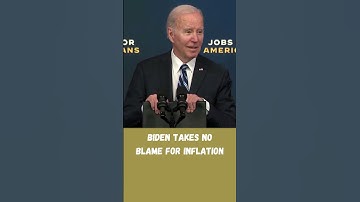 Biden Takes No Blame For Inflation #shorts
