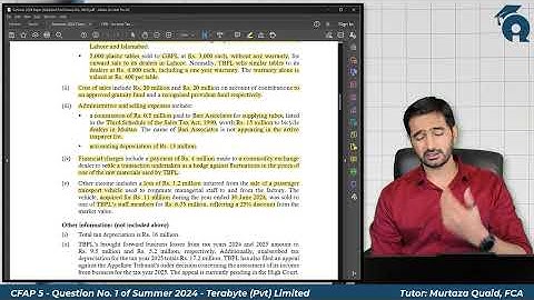 CFAP 5 - Q1 of Summer 2024 - Terabyte (Pvt) Limited (Finance Act, 2025)