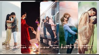 HAATHON MEIN MERE TERA HAATH HO STATUS | GAURAV MALI 🎙️RAJ NANDINI SHARMA | ROMANTIC SONG STATUS 🎧