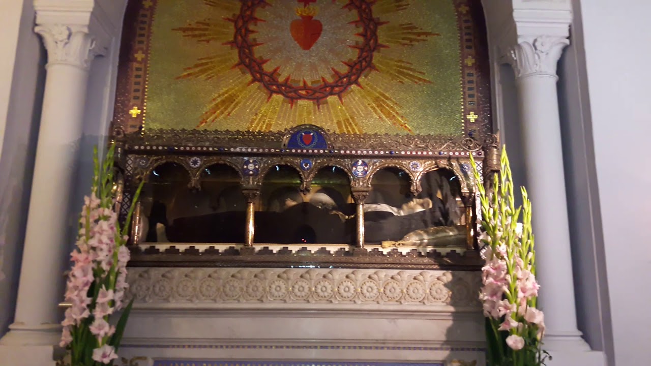 St. Margaret Mary Alacoque incorrupt body in the Chapel of the Apparitions, ParayleMonial