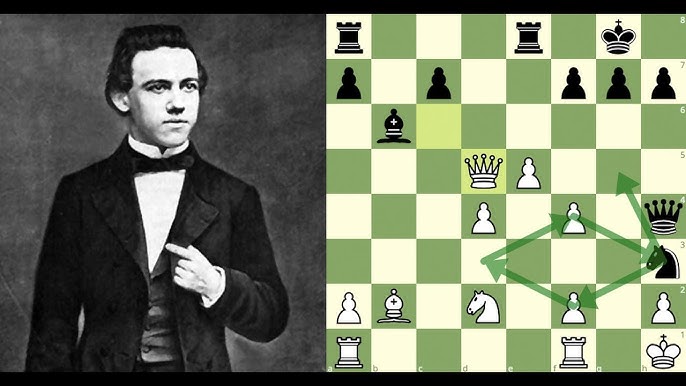 O Brilhantismo de Paul Morphy: Xeque-Mate Implacável usando o