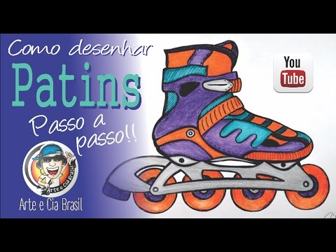 Vídeo: Como Desenhar Patins