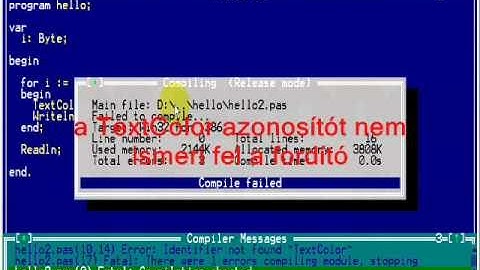 Free Pascal: Helló Világ 2