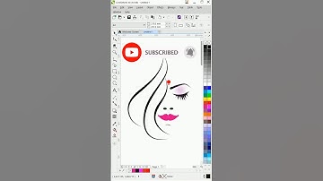 सुपर ट्रिक | Beautiful Vector face maiking in Coreldraw | Vector Logo Making in Coreldraw #shorts