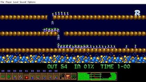 Lemmini - Lemmings Custom Level - Pearl Dancer