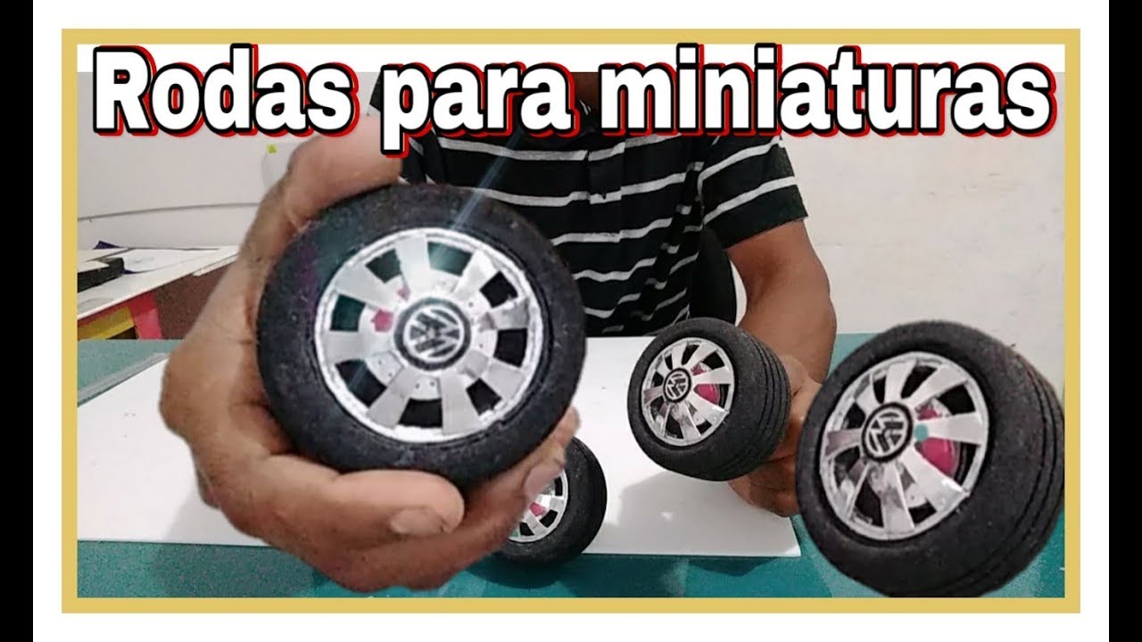 COMO FAZER RODAS PARA MINIATURAS PASSO A PASSO PARTE 2 YouTube